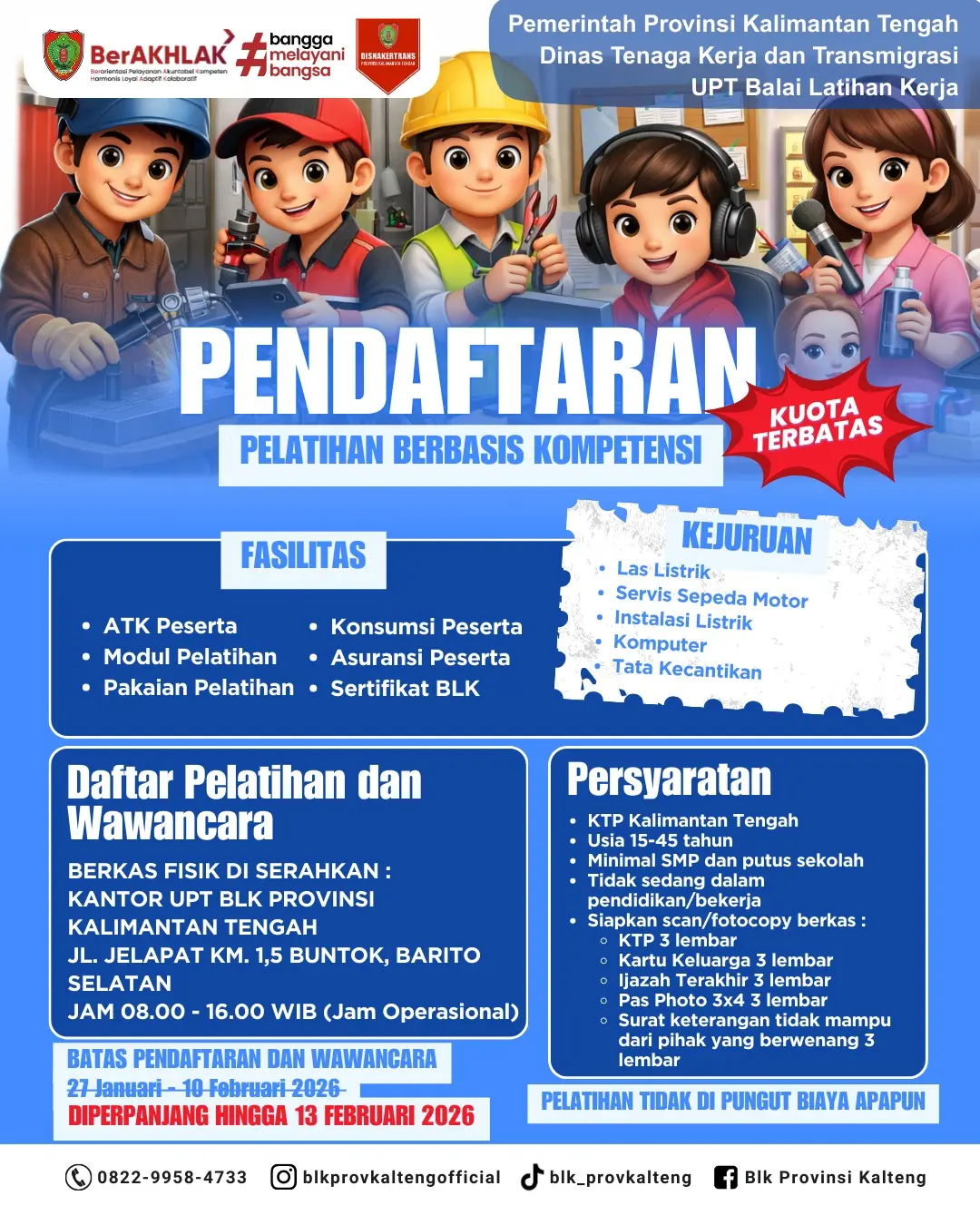 Pendaftaran Pelatihan Berbasis Kopetensi