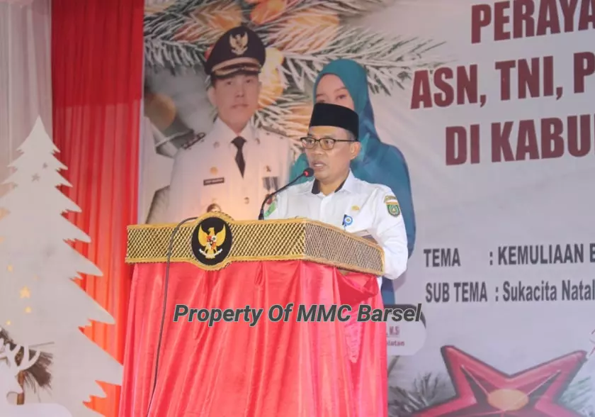 Sambutan Kepala Kantor Kemenag Kab. Barsel H. Arbaja (Foto:R1)