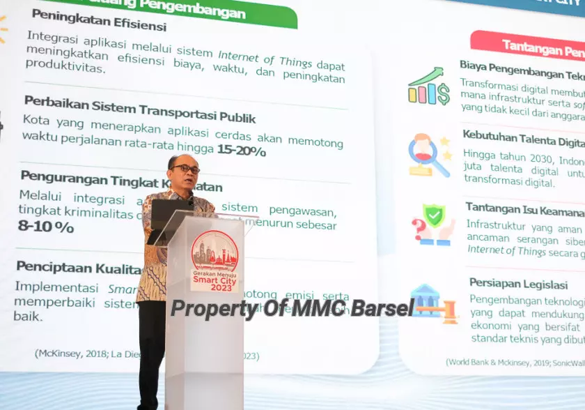 Pidato pembukaan acara oleh Menteri Kominfo Budi Budi Arie Setiadi