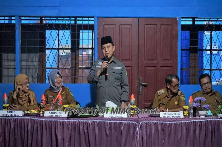 Kunjungan Kerja Pj. Bupati Barsel H. Deddy Winarwan di Desa Telang Andrau Kec. Dusunj Selatan (Foto:JN/SNH)