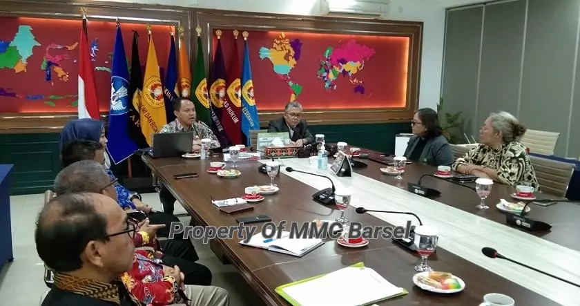 Sambutan Pj. Bupati Barsel H. Deddy Winarwan di Ruang Nusantara 1a Rektorat UPN Veteran Jakarta (Foto:R1)