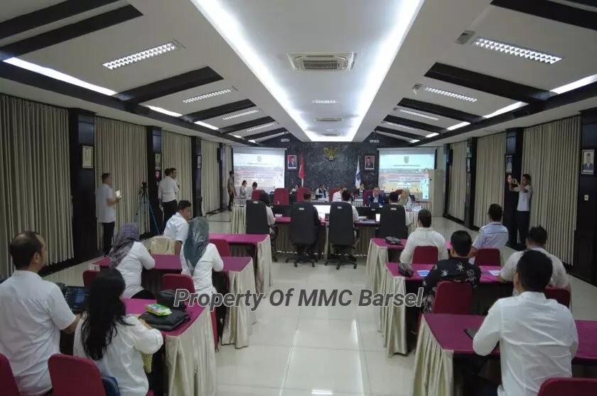 Suasana saat Pj. Bupati Barsel Menyampaikan Capaian Hasil Kinerja TW III