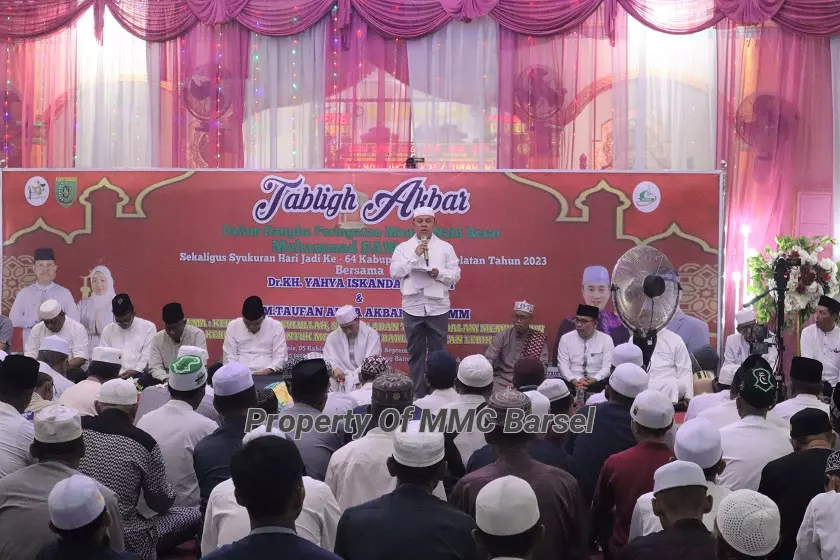 Pj.Bupati Barsel H.Deddy Winarwan saat menyampaikan sambutan (Foto:Dok)