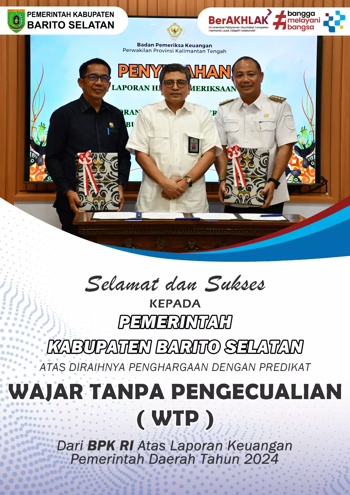 Selamat atas predikat wtp tahun 2025