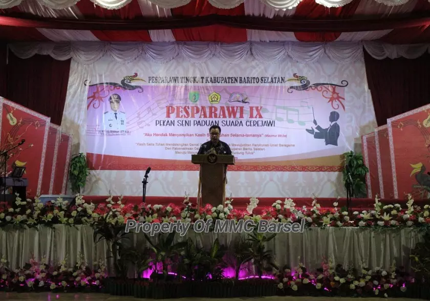 Sambutan Ketua LPP Kab.Barsel Benny Mahar (Foto:ELZ4/JN)